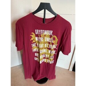 Harry Potter Gryffindor Quote Graphic‎ T-Shirt Unisex Red Gold